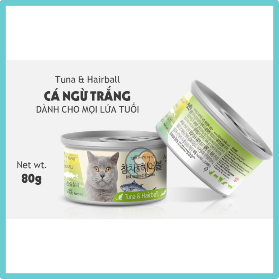 Pate MEOWOW cho mèo lon 80g - Thịt cá thật