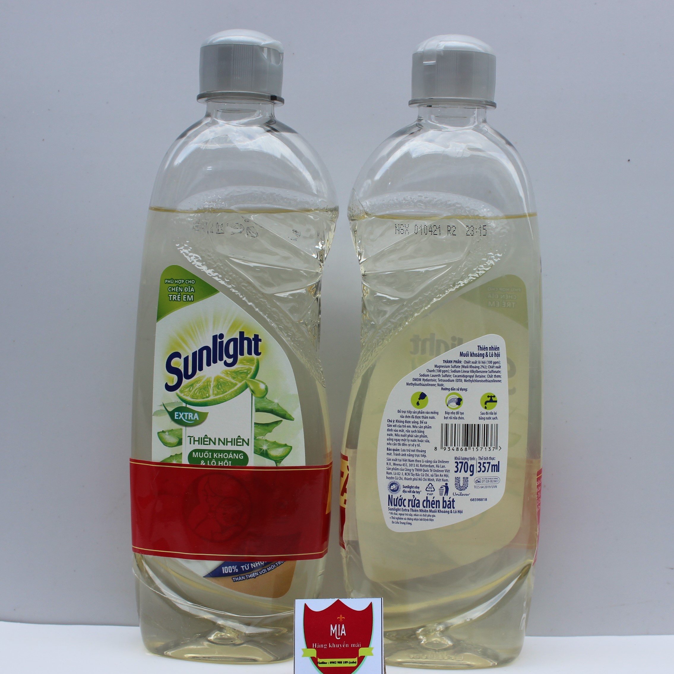 Nước rửa chén Sunlight 370g