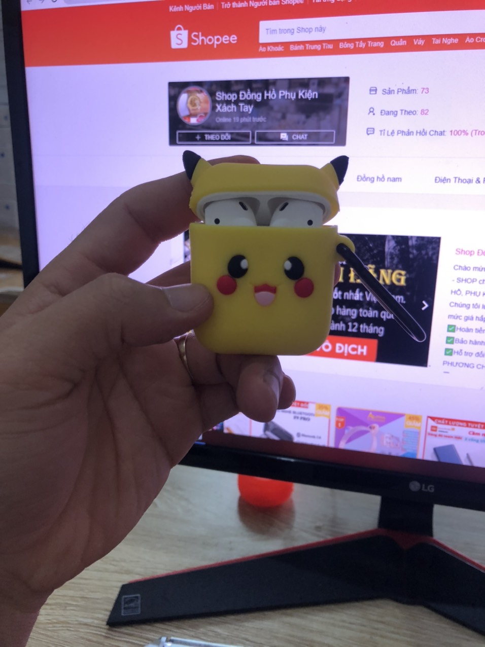 Case bảo vệ đựng tai nghe Air1/Air 2/ i11/ i12/i16pro/i18/i200 siêu kute, Vỏ ốp Tai Nghe Airpods 2