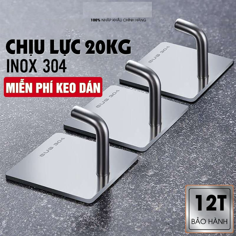 Móc Treo Tường Inox 304,Treo Đồ Đa Năng, TreoThớt Siêu Chắc Chắn