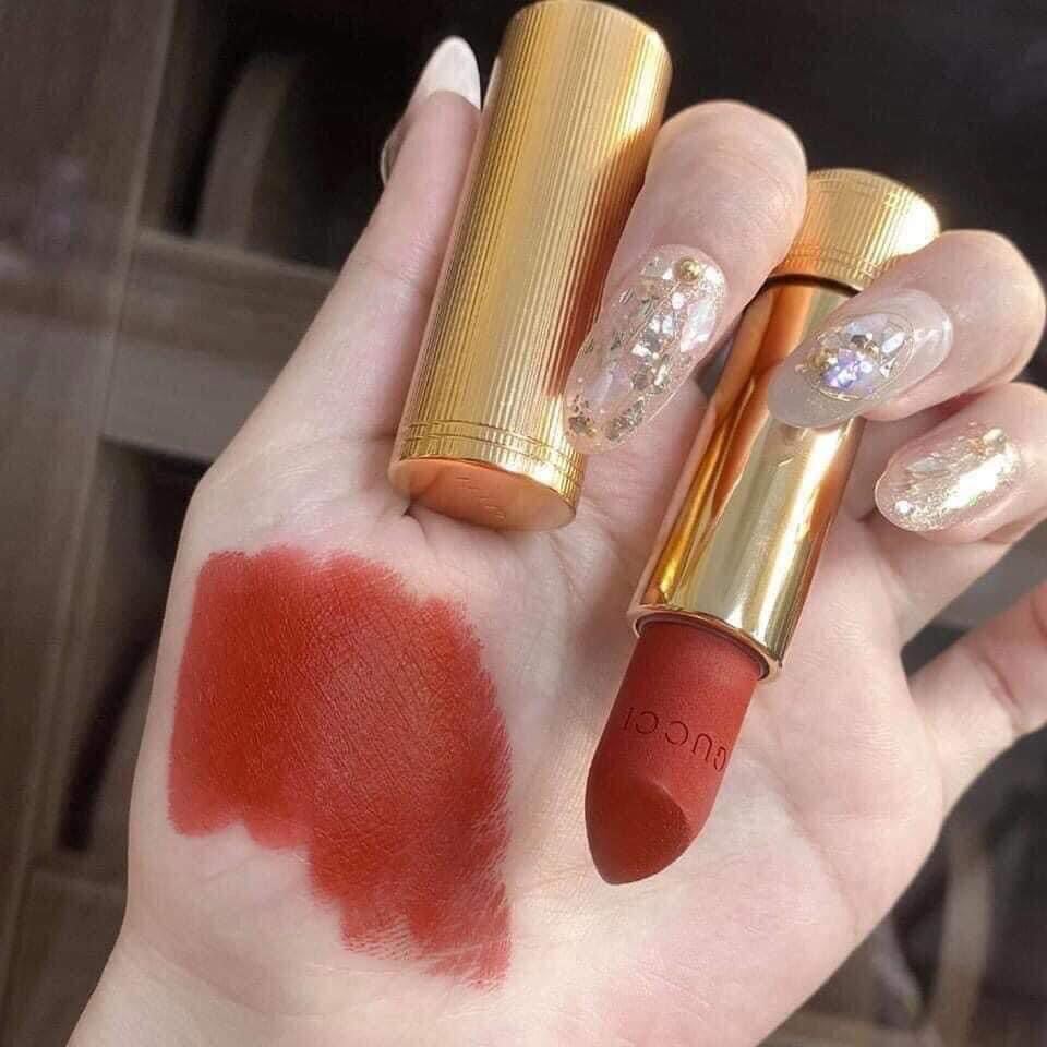 [FreeShip Max] - Son Gucc! Matte 505 Đỏ gạch - Kiss cosmetics