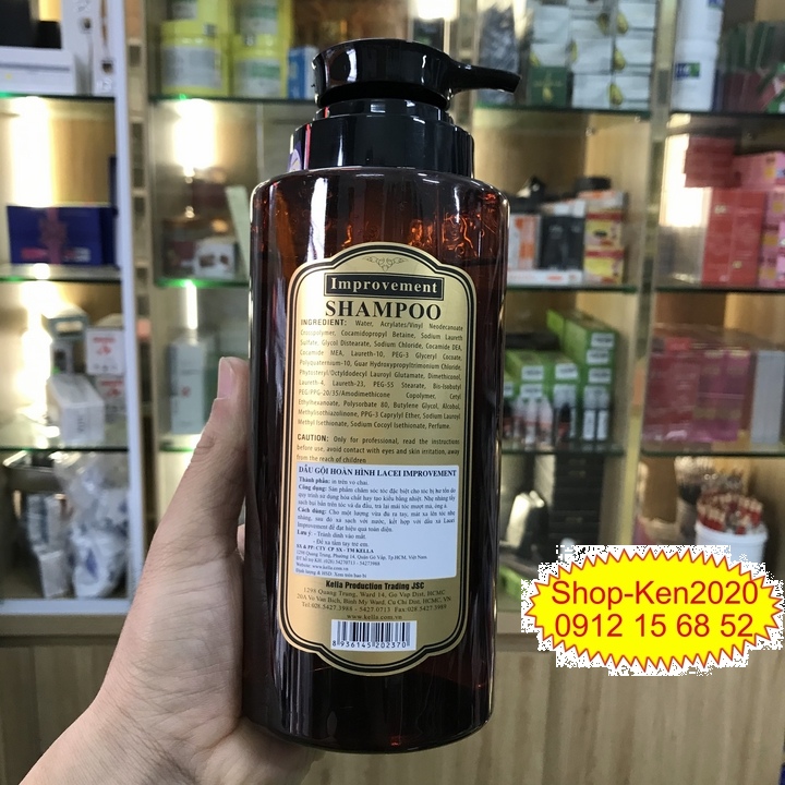 Cặp dầu gội & xả Lacei Improvement 750ml x2