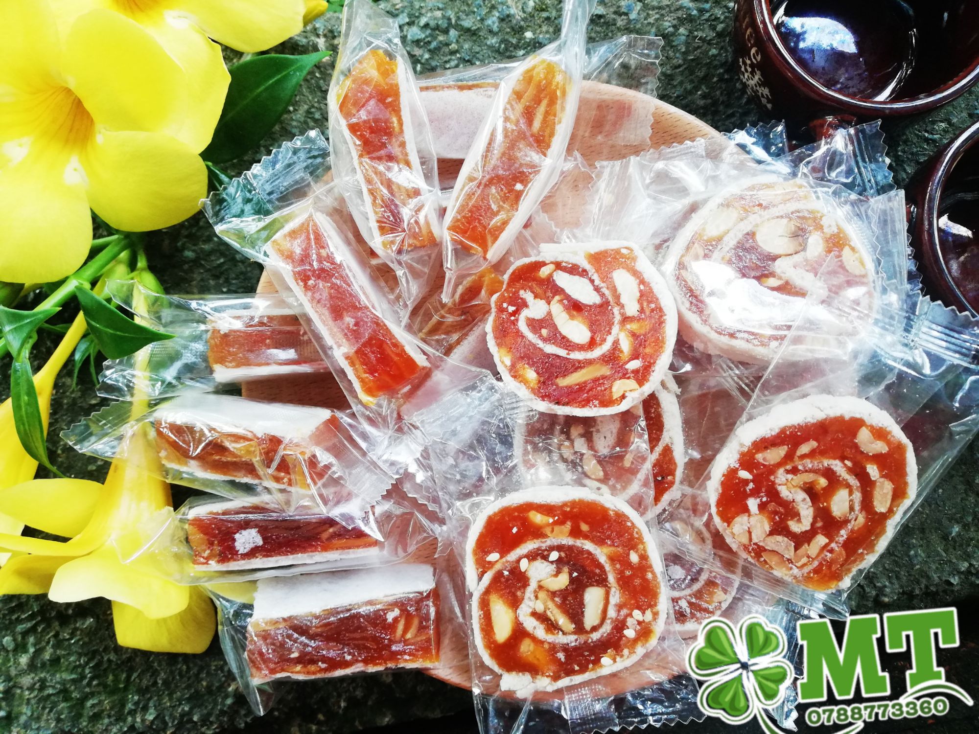 Kẹo khóm mít dừa non mix 2 loại 500g