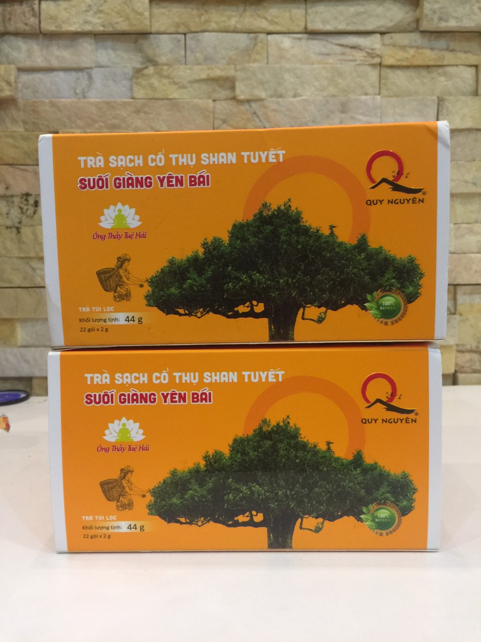 TRÀ CỔ THỤ SAN TUYẾT (TRÀ BAN CHA) QUY NGUYÊN (Túi lọc, 22 gói/hộp)