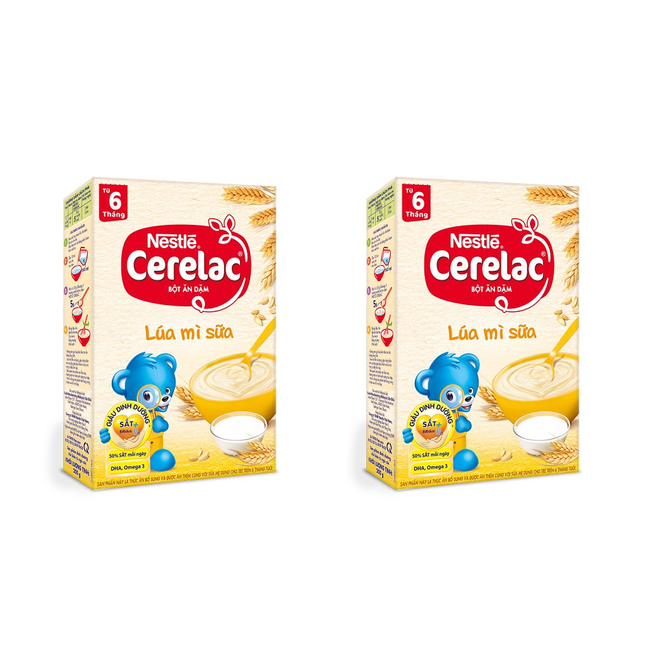 Bột ăn dặm Nestle Cerelac lúa mỳ sữa 200g