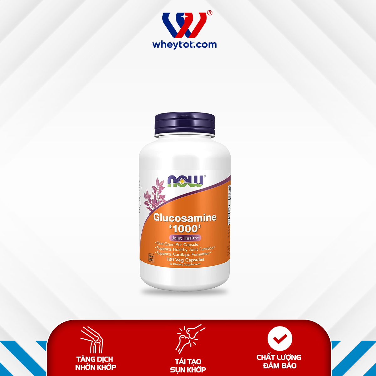 Viên uống Now Glucosamine 1000 (180 Viên | 90 Servings)