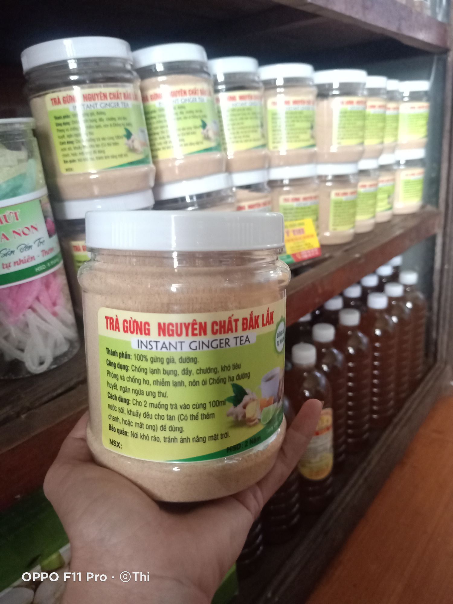 BỘT TRÀ GỪNG HÒA TAN NGUYÊN CHẤT Đăk Lăk. (hộp 500gr)