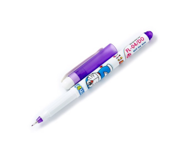 BÚT dạ kim MỰC XANH MỰC TÍM DORAEMON ngòi 0.35mm