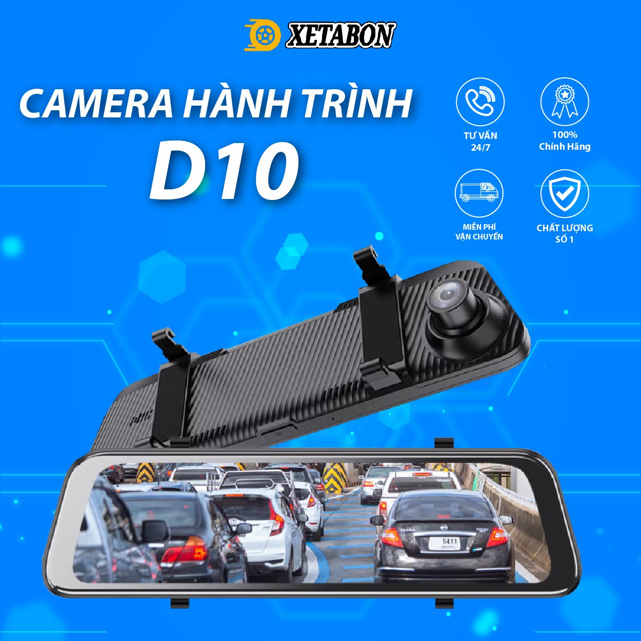Camera hành trình ô tô d10 xetabon full hd sử dụng hệ điều hành android 8.1os có nhiều tính năng đặc biệt bảo hành 1 đổi 1 trong 12 tháng, camera hành trình có gps màn hình cảm ứng chia màn hình hiện đại