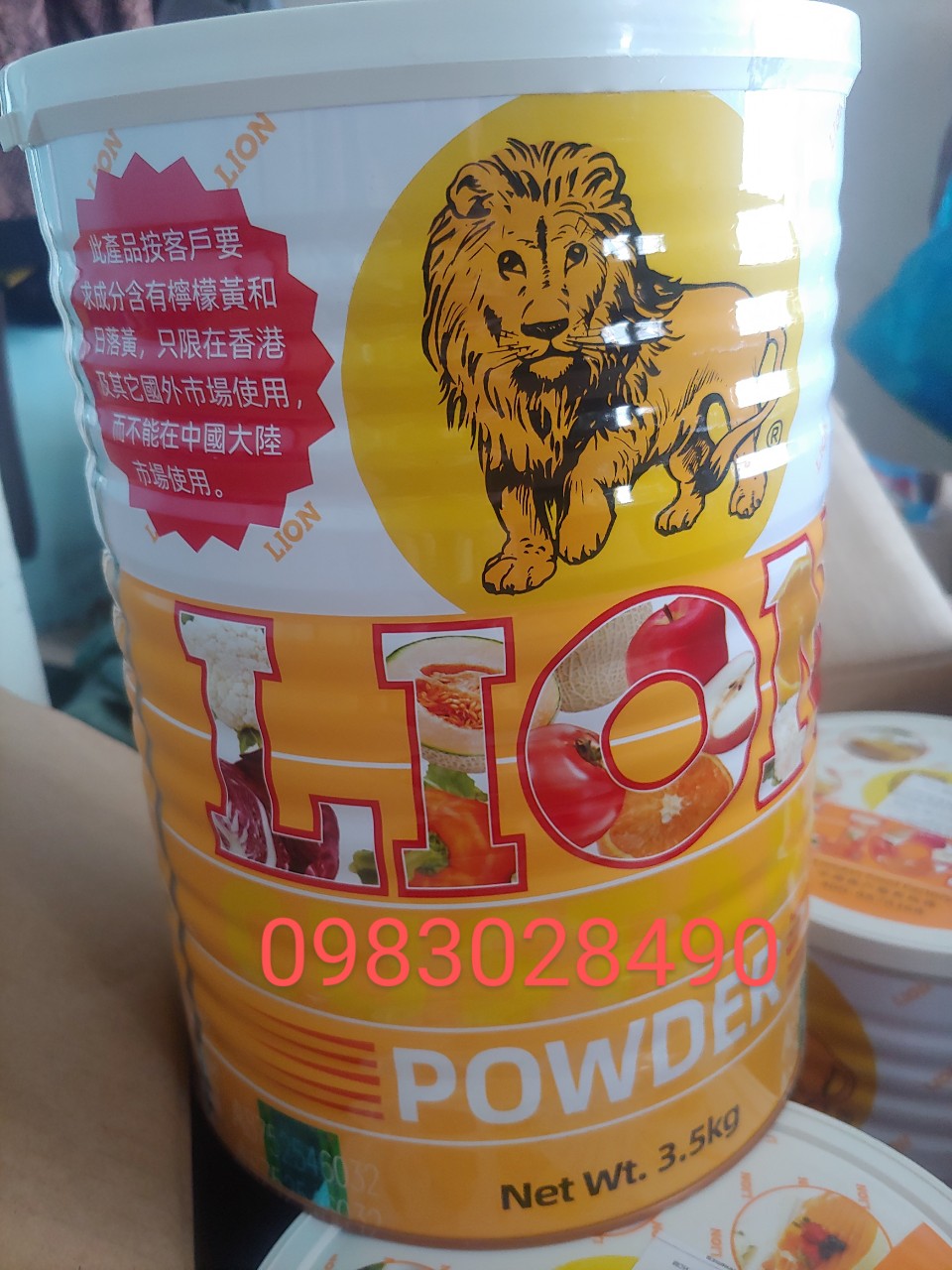 FreeShipMax - Bột Lion Sư Tử Custard 3.5kg /lon  (Bột Trứng sữa hiệu Sư tử) - Thực phẩm Trần Lê