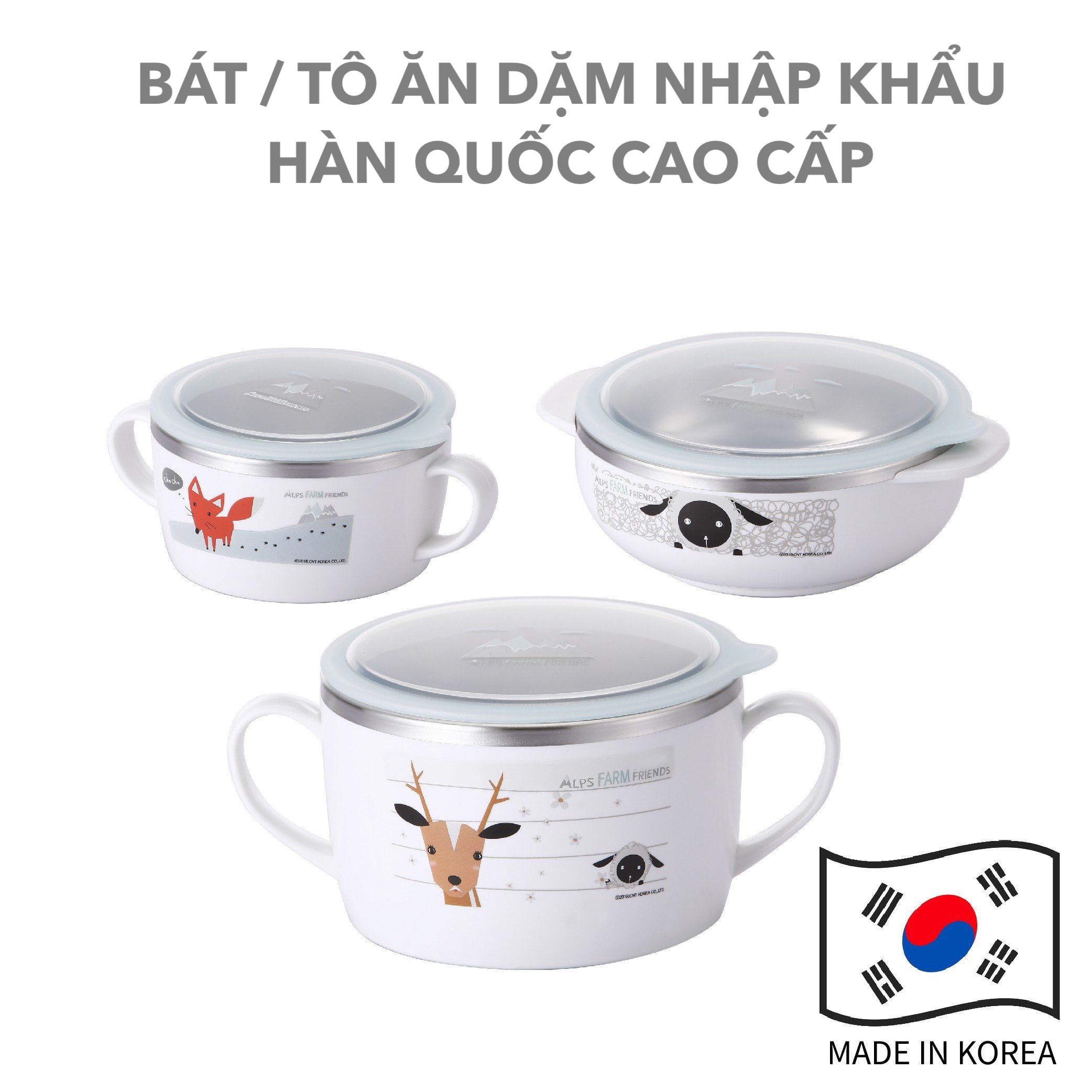 Bộ ăn dặm CAO CẤP Stenlock Hàn Quốc cho bé