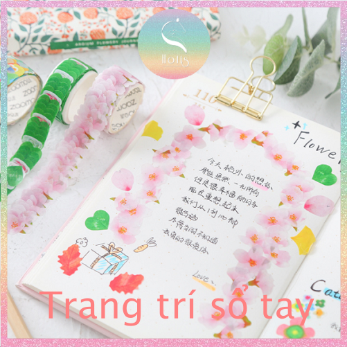 [HOTIS] Sticker giấy dán phong cách Nhật Bản - 200 miếng dán rời