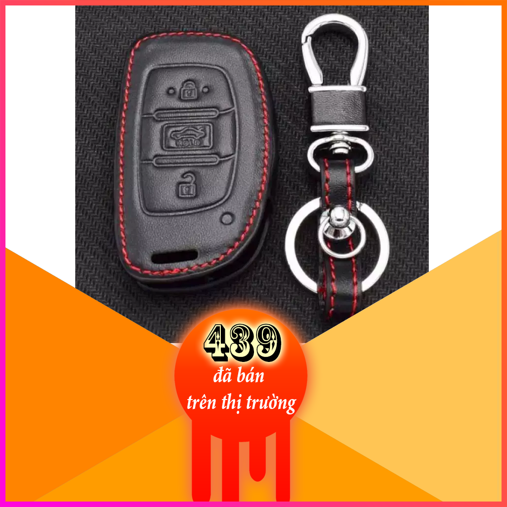 Bao da chìa khóa Hyundai I10 bản đủ
