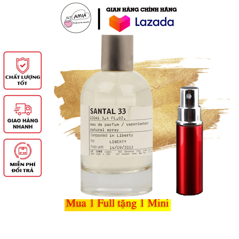Nước hoa unisex santal 33 của hãng le labo
