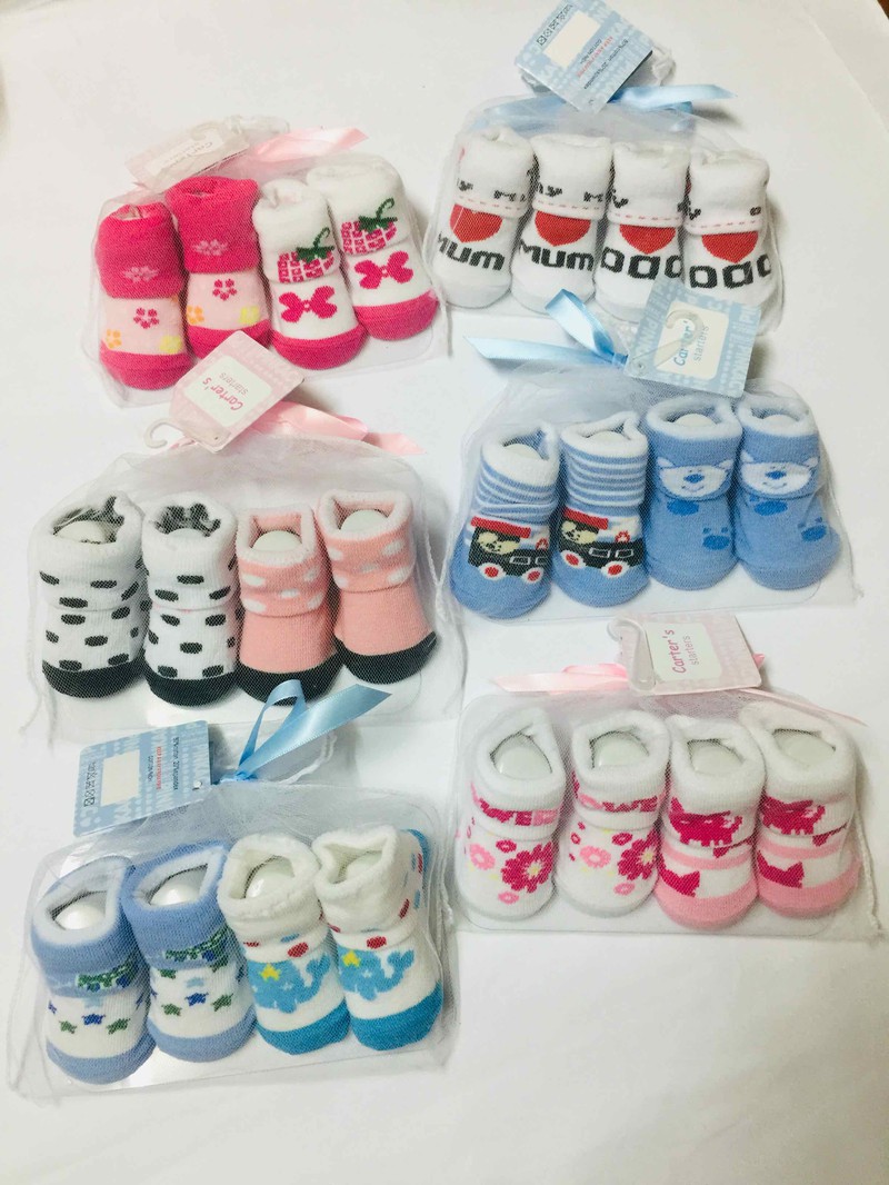[HCM]SET 2 VỚ CHÂN CHO BÉ SƠ SINH - 7KG CARTER