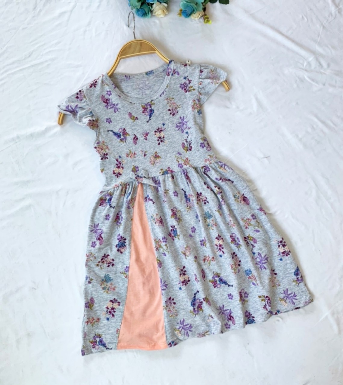 [Ảnh thật] đầm cotton mềm mại cho bé gái 20-35kg