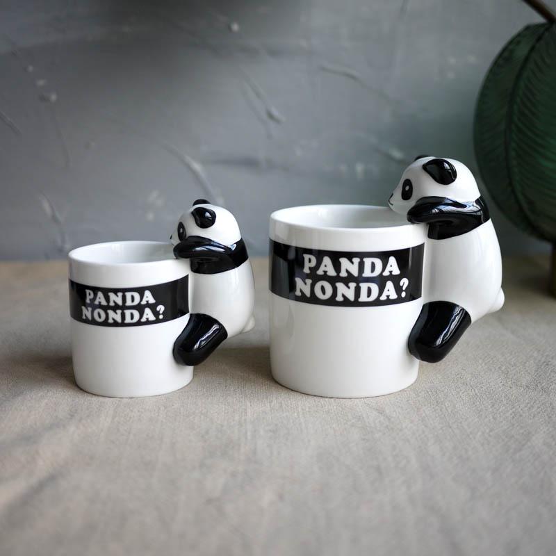 W1962 Xuất Khẩu Nhật Bản Gốm Sáng Tạo Panda Trà Matcha Cup/Gấu Trúc Khổng Lồ Lập Thể Cốc Quai To Thùng Lưu Trữ Lọ Đựng Bút