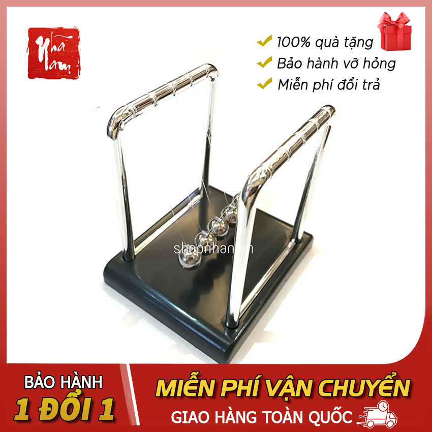 Quả lắc Newton cao cấp phụ kiện đồ chơi trang trí nhà cửa - Con lắc newton Phong Thủy Nhã Nam