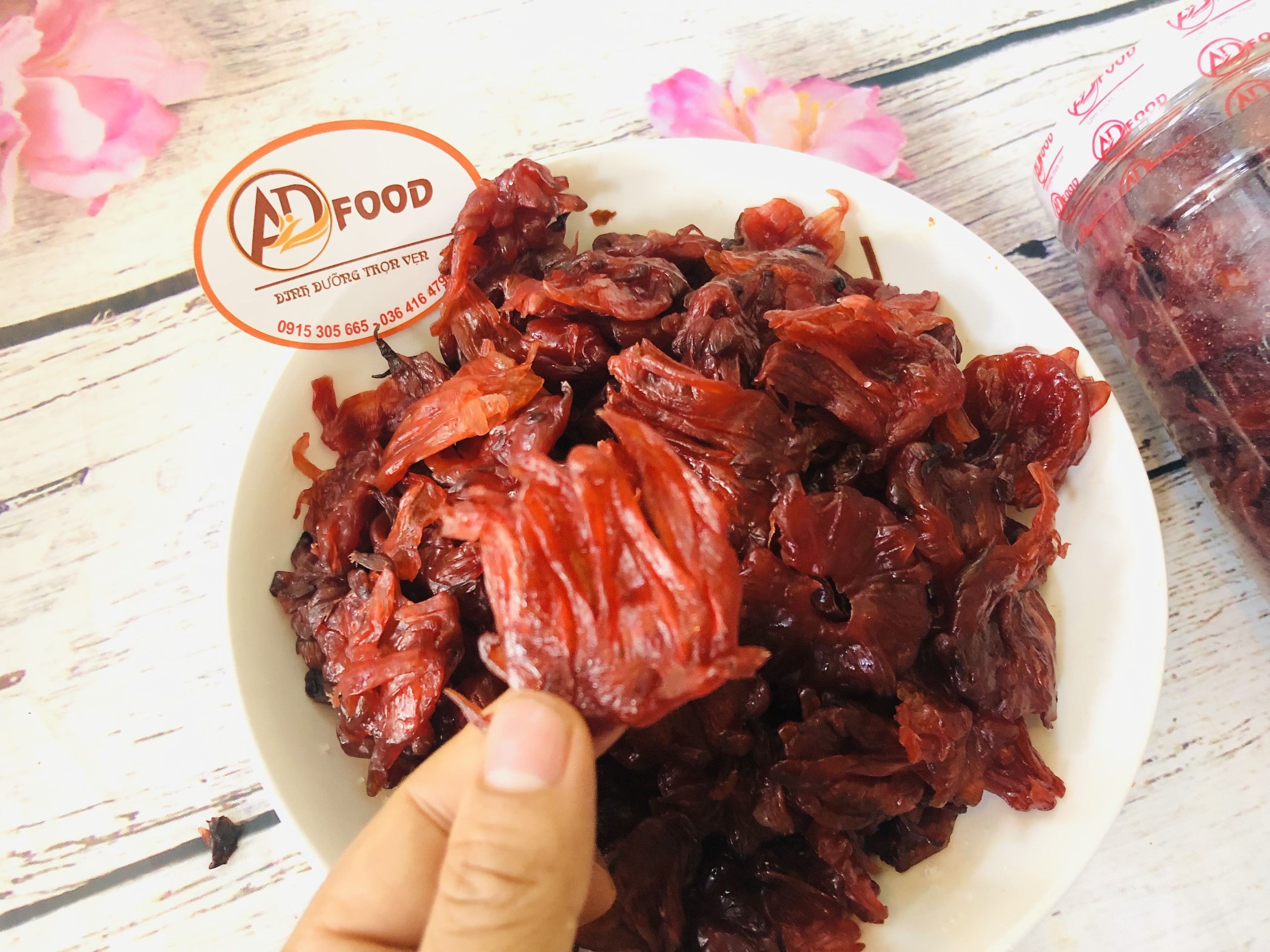 1kg mứt hoa atiso đỏ, mứt hoa hồng