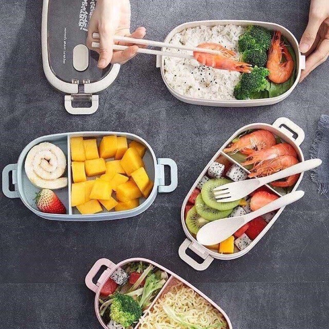 Box office lunch-box rice barley Korean 2 floor