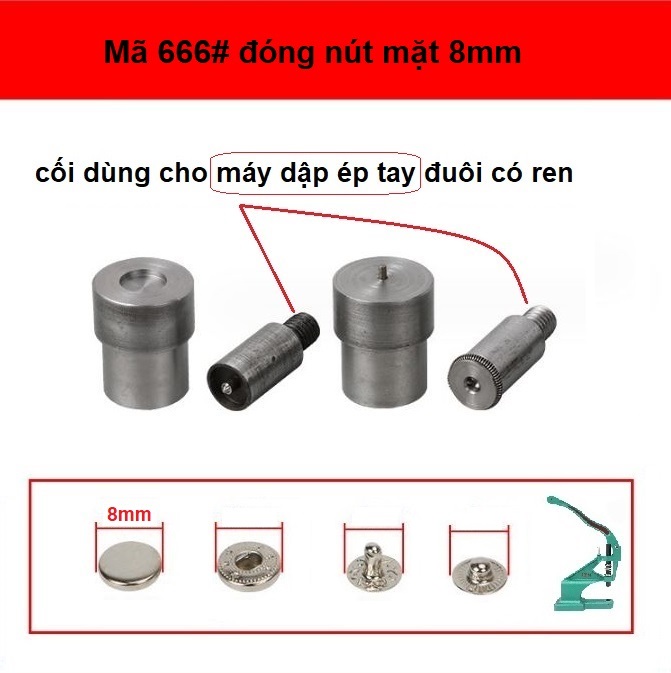 CỐI ĐÓNG NÚT BÓP (DÙNG CHO MÁY DẬP TAY)