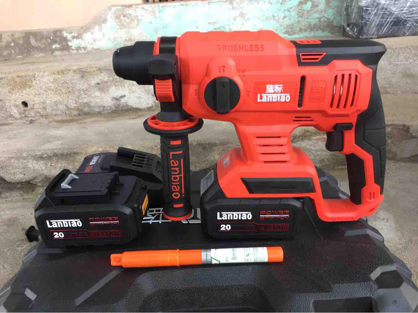 Máy Khoan bê tông chạy pin Lanbiao 20V-4ah , máy khoan bê tông 3 chức năng