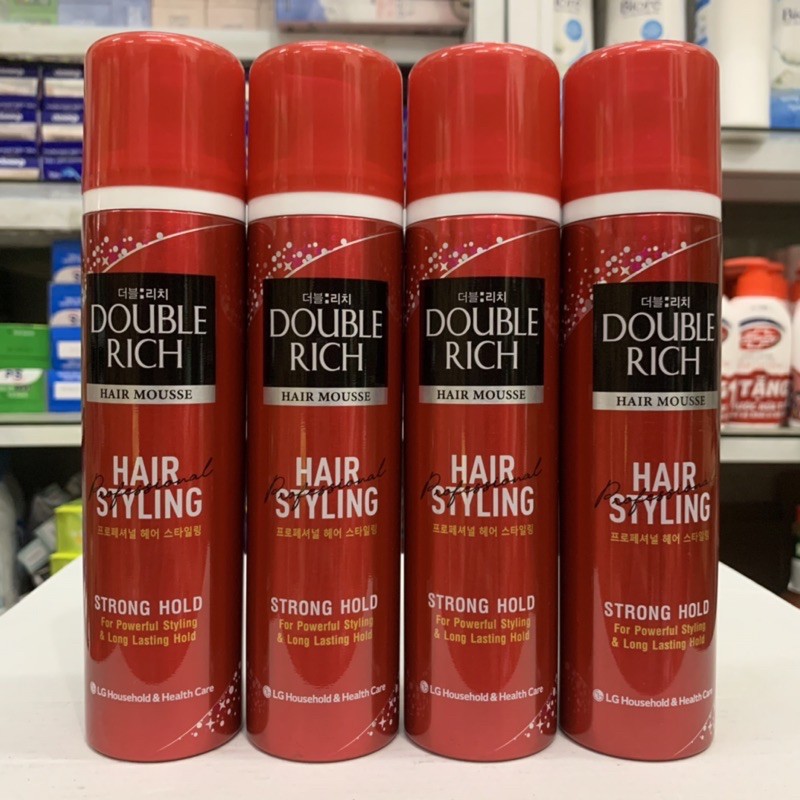 Mousse tạo kiểu tóc Double Rich Hair Stuling 150ml