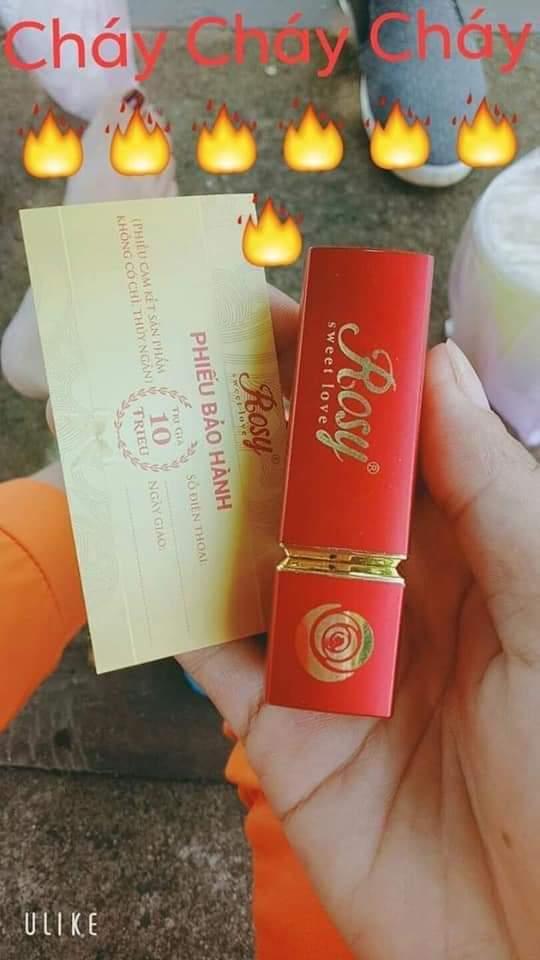 SON LÌ CAO CẤP ROSY  .TẶNG KÈM PHIẾU BẢO HÀNH.