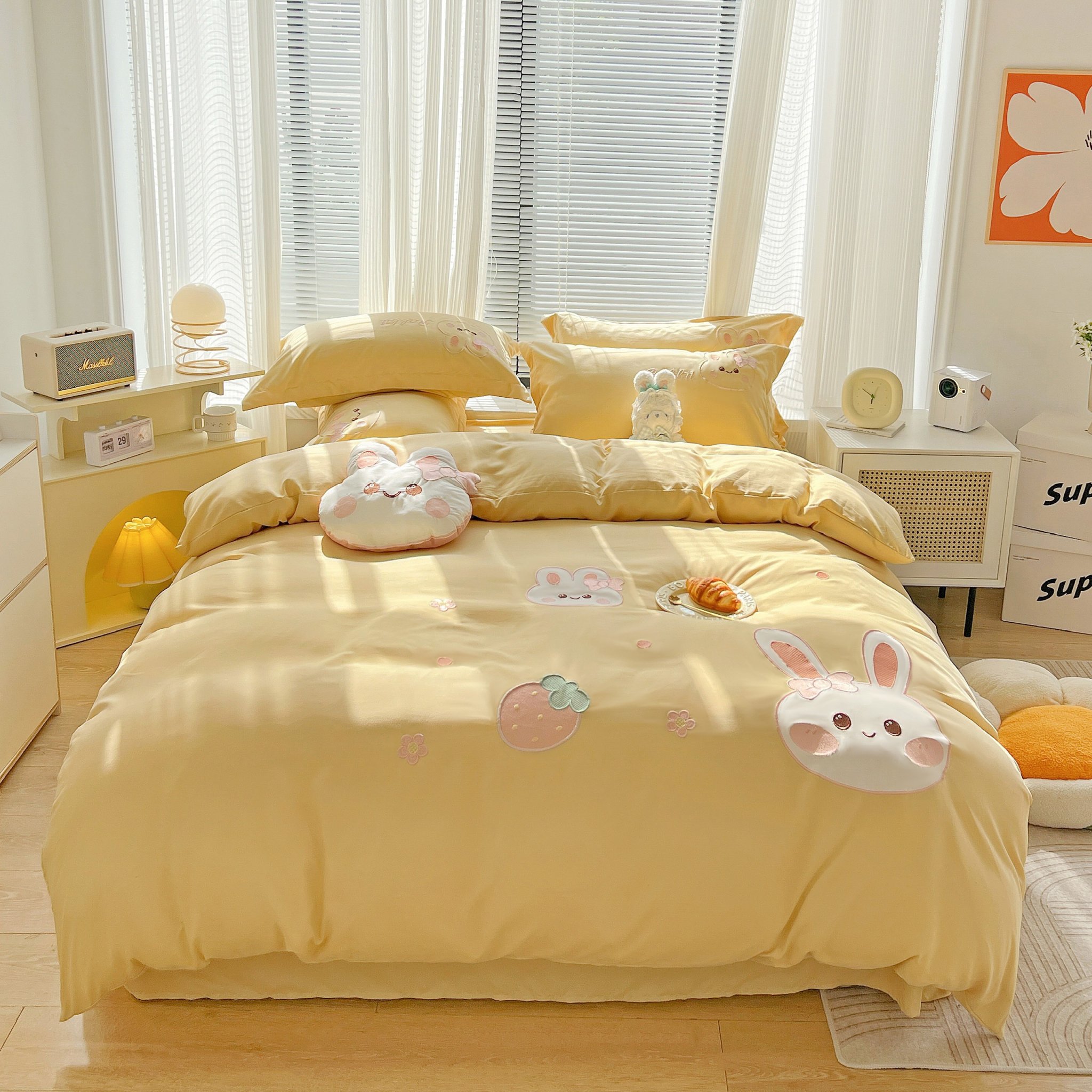 Bộ 5 Món Cotton Đũi Thêu Cực Xinh