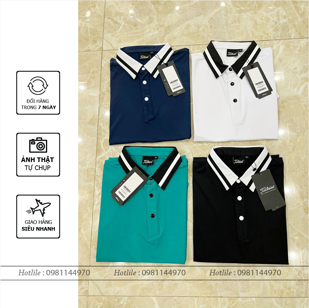 Áo Cộc Tay Titlest - Vãi thun lạnh, thoáng mát