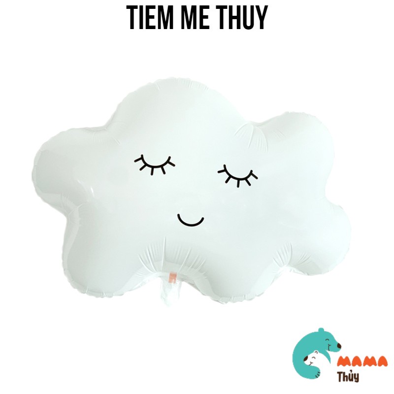 Bóng trang trí sinh nhật hình đám mây trắng