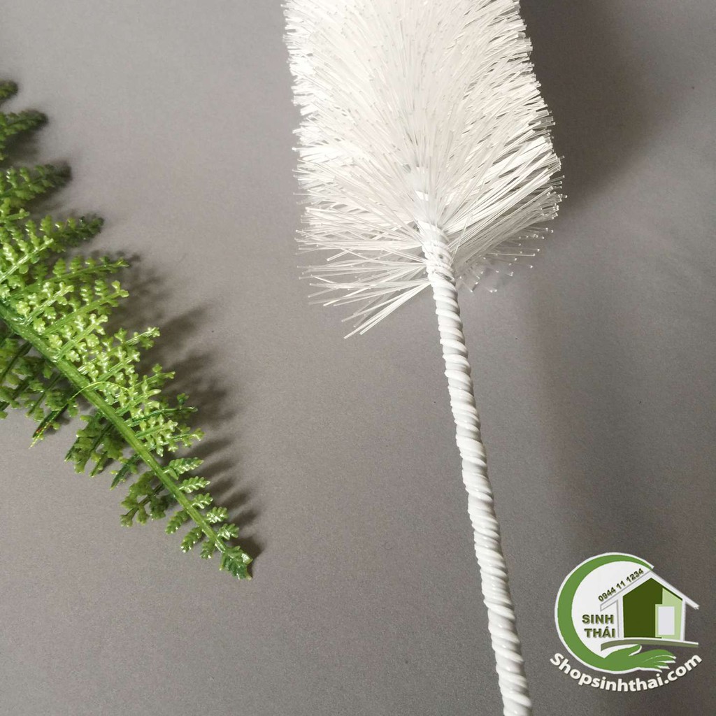 [HCM]Cây cọ rửa ly rửa bình màu trắng 47cm