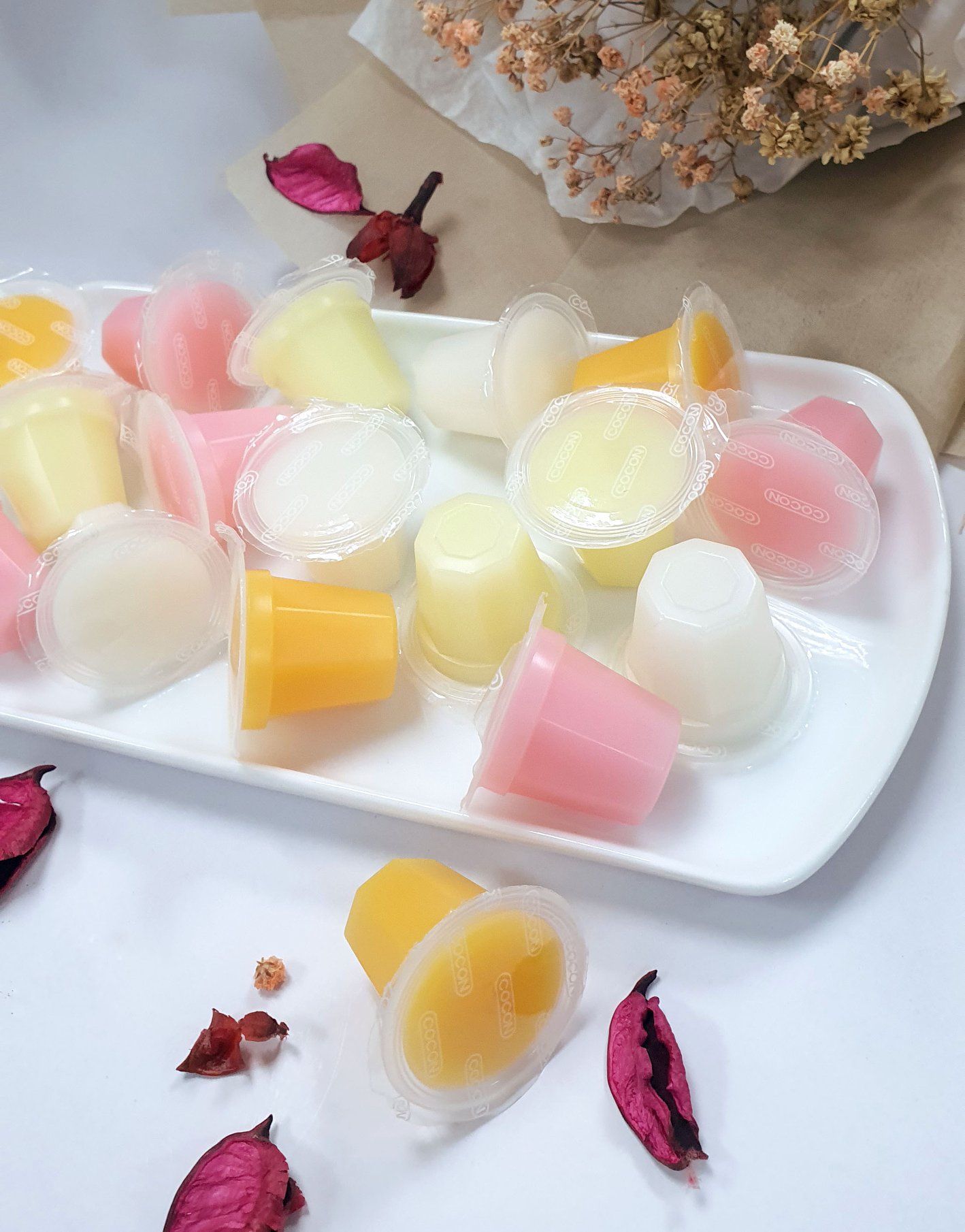 Combo 3 Gói Thạch Rau Câu Trái Cây Cocon 375g (375g x 3gói)