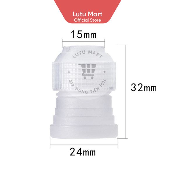 Bộ Đui 6 Chiếc Kèm Chốt + Túi Bắt Kem Silicon -  Lutu Mart