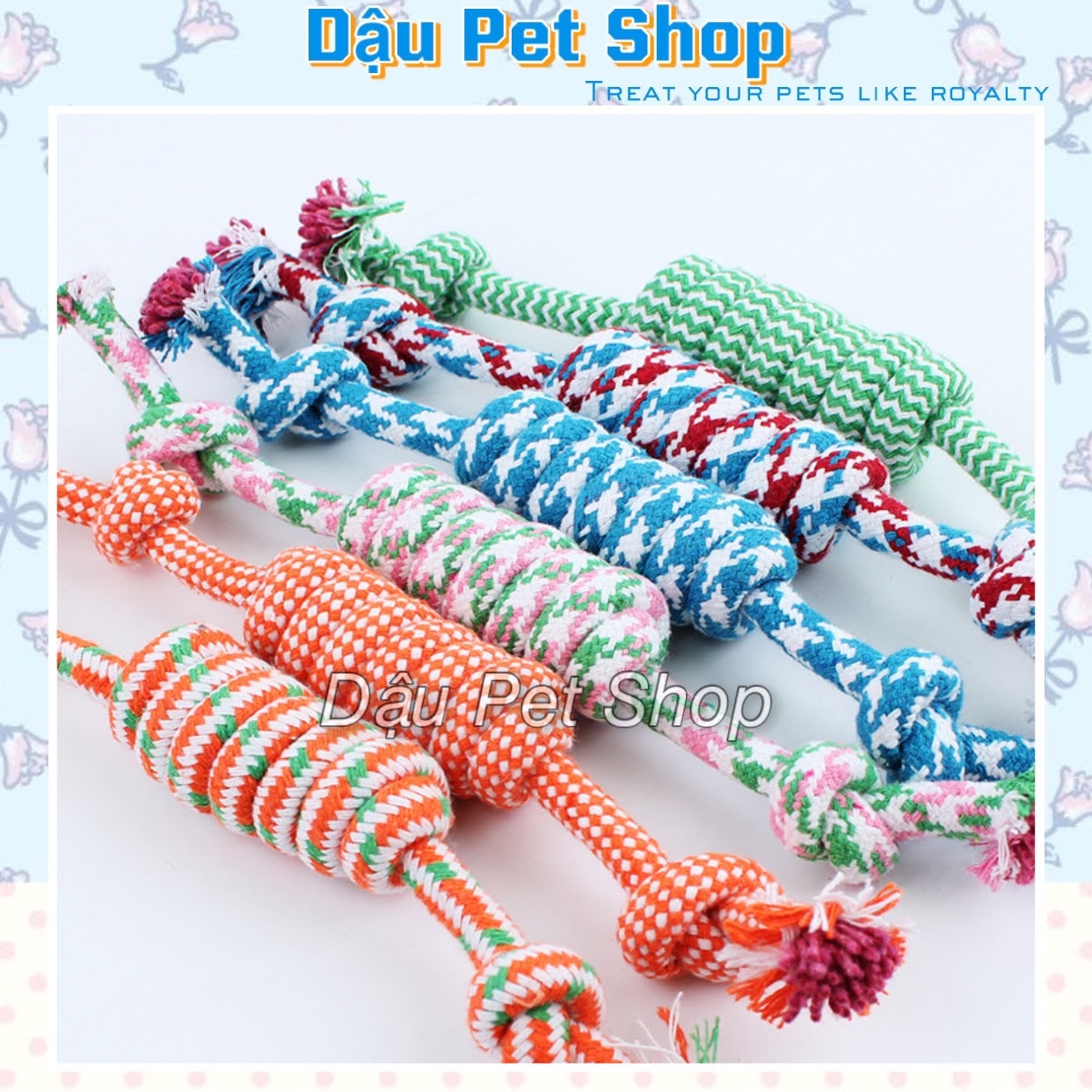 Đồ chơi gặm dây thừng cho thú cưng