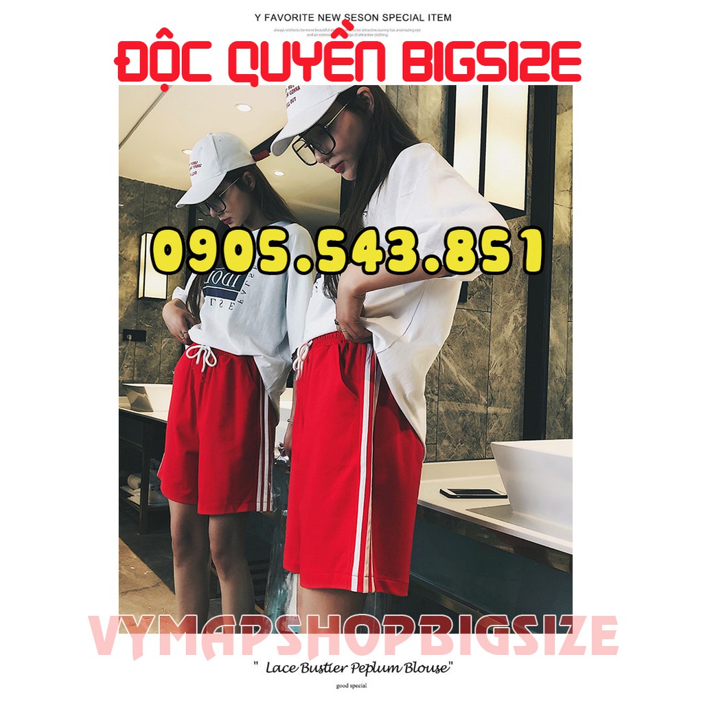 [HCM]quần 3 sọc UNISEX bigsize 65-100kg