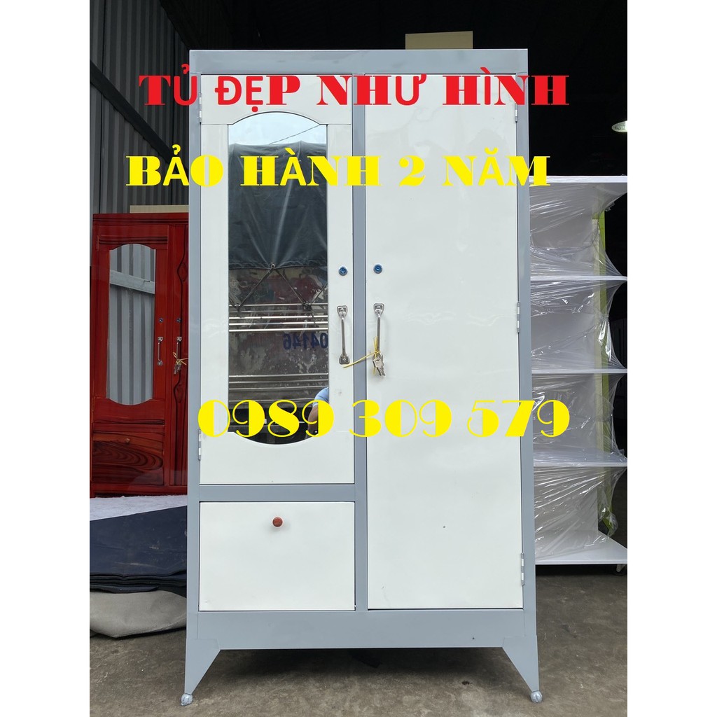 [HCM]TỦ SẮT 2 CỬA CAO 1M8 X NGANG 90CM  HCM