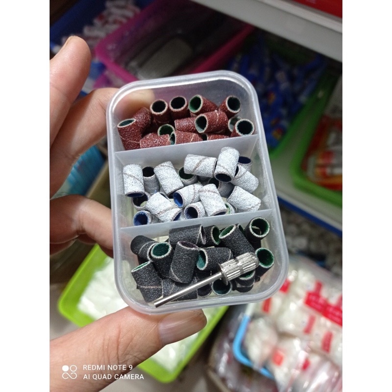 Đầu Mài Nhám Mịn Hộp Mài Móng Nail