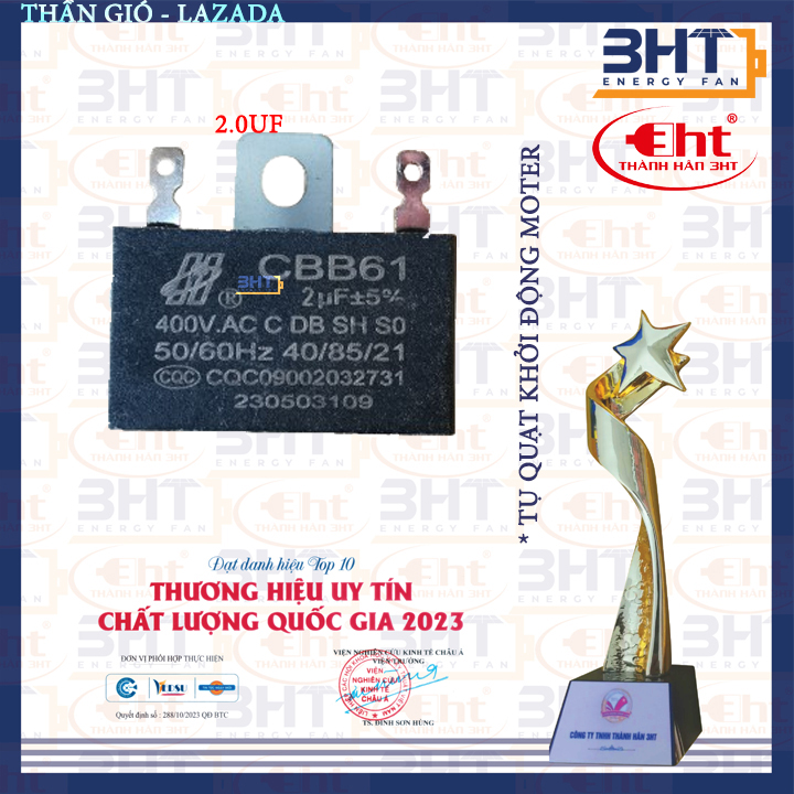 Tụ quạt CBB 2uF & 1.5uF