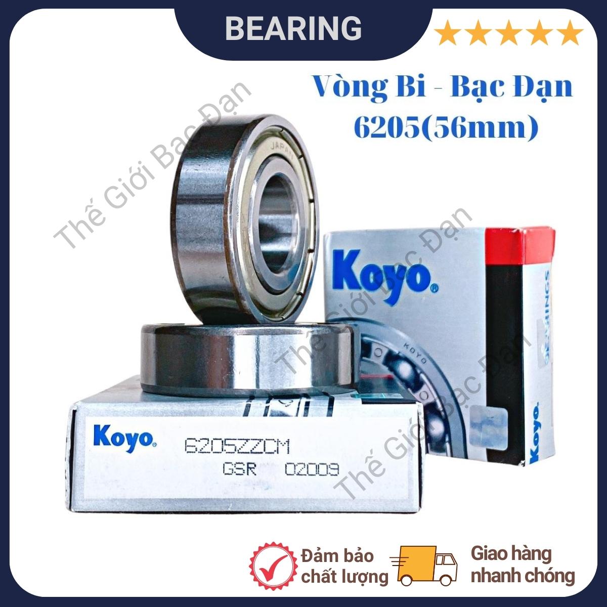 Vòng bi bạc đạn 6205 (56mm) ZZCM KOYO -Thế Giới Bạc Đạn