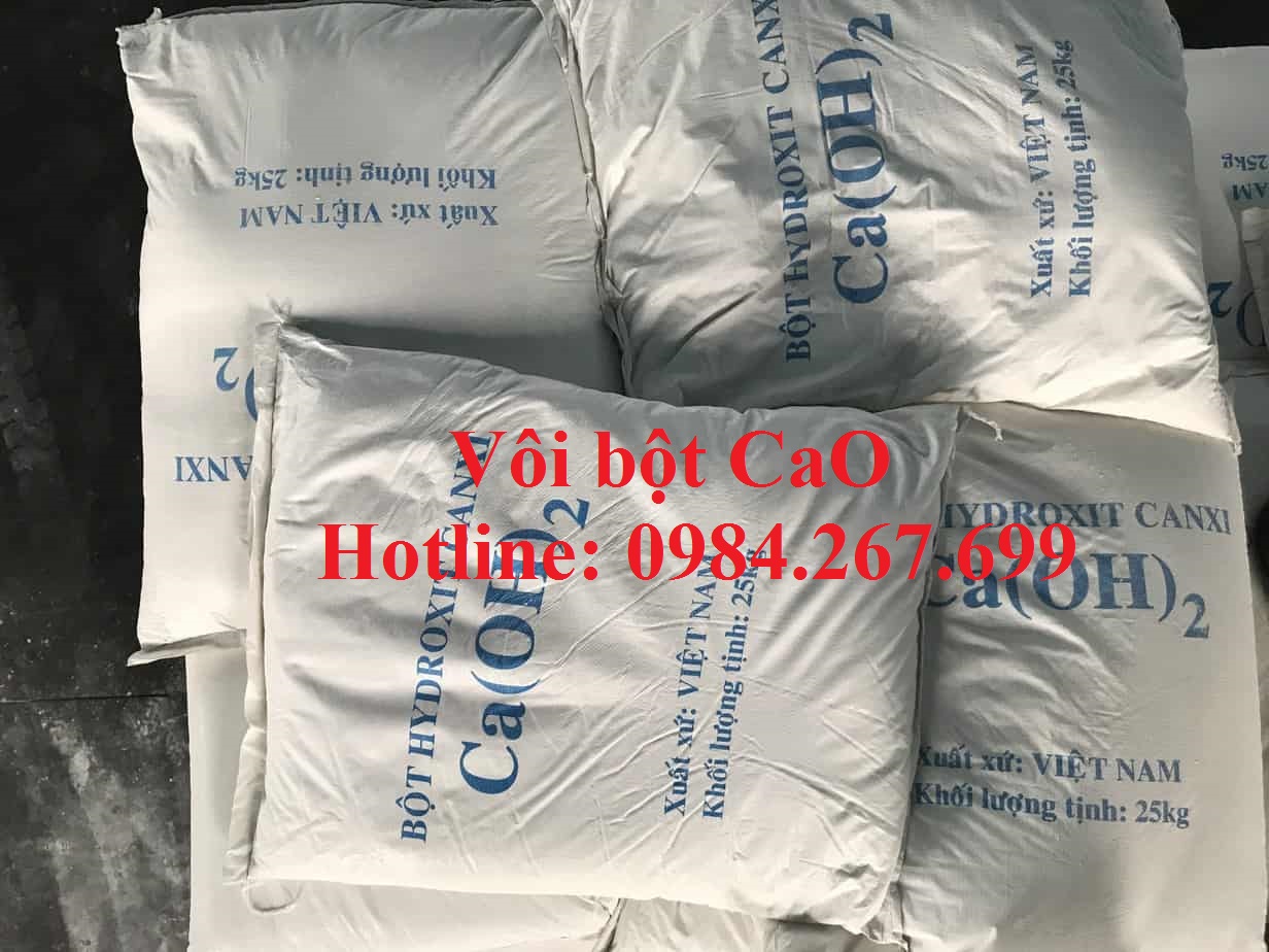 Combo Vôi bột CaO xử lý nước gói 3kg