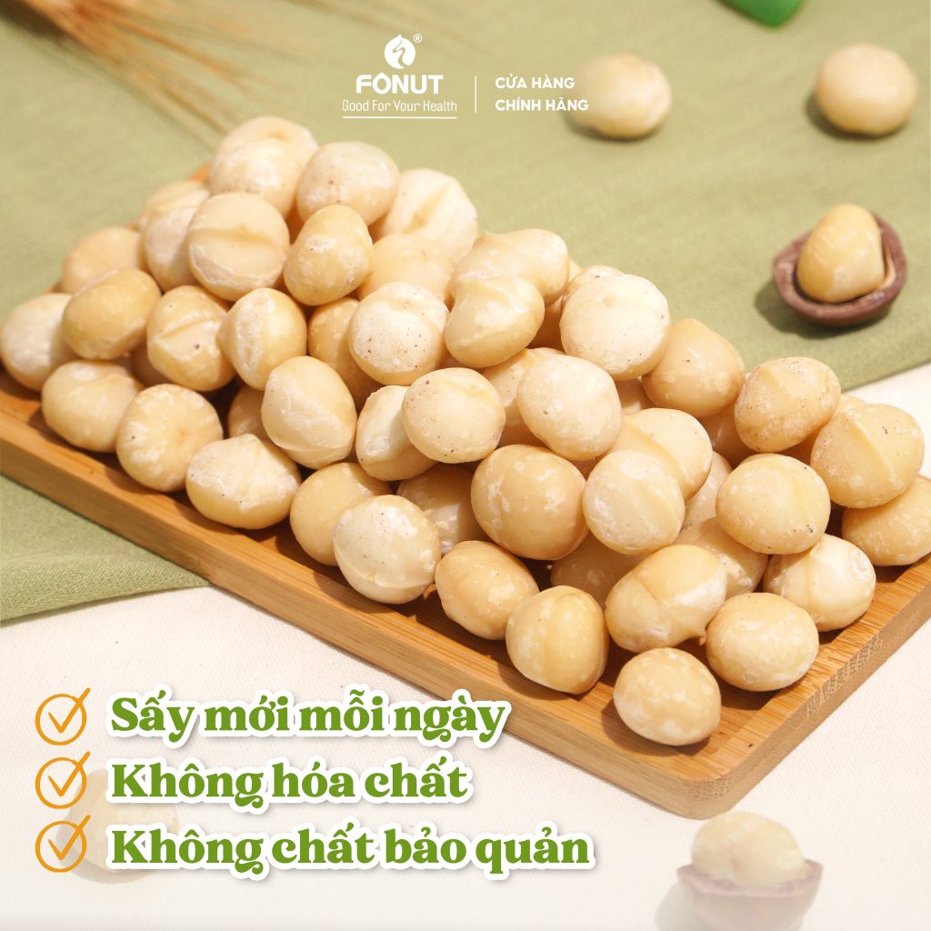 HẠT FONUT-HẠT MACCA TÁCH VỎ ÚC 500gr