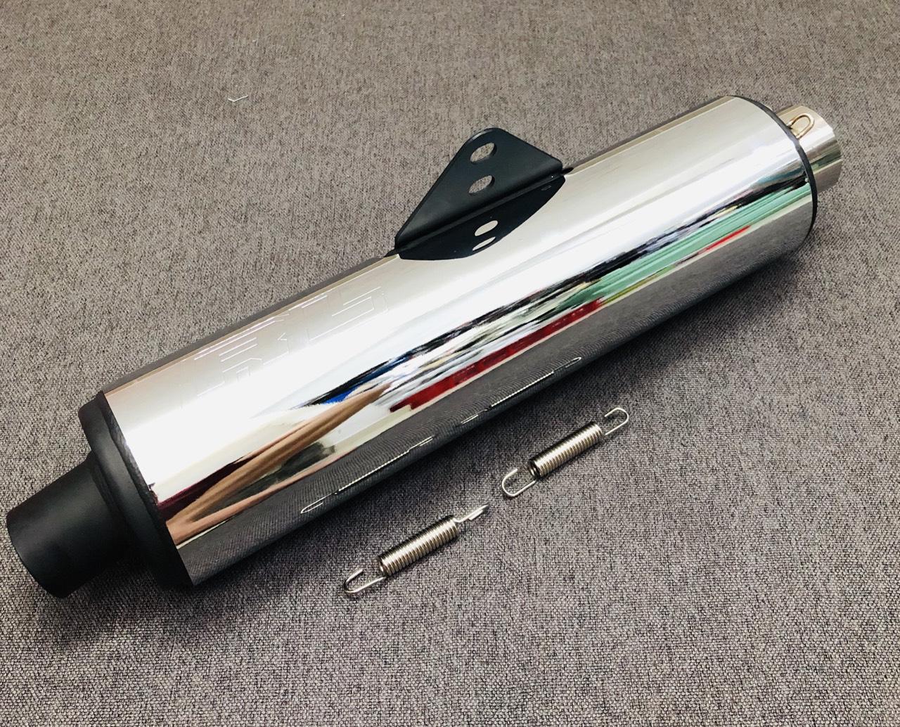 Full set Pô CBR RL kèm cổ pô 2 khúc inox 304 gắn cho các dòng xe số và côn tay