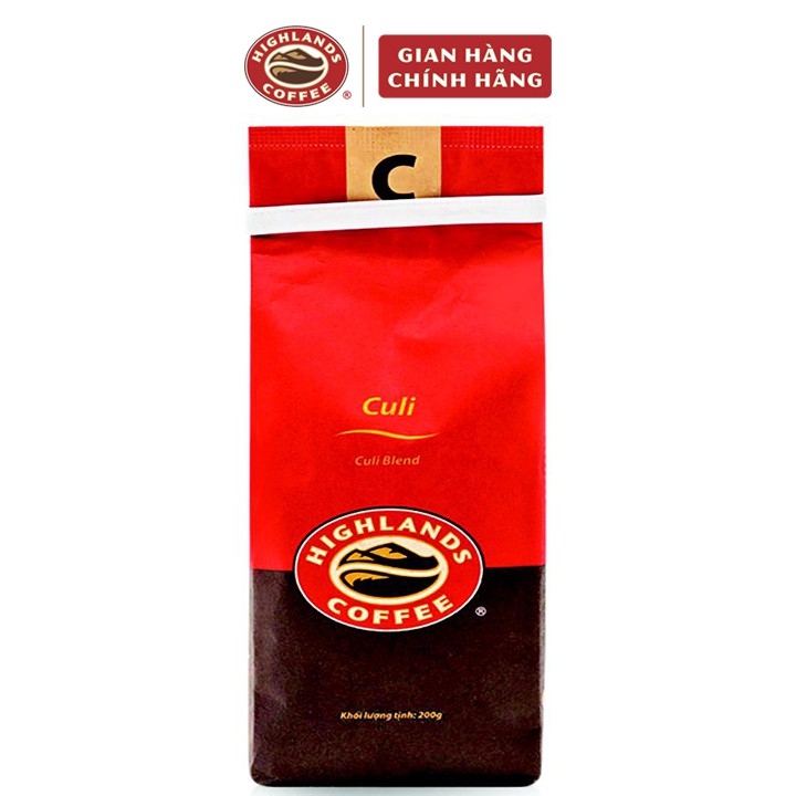 Cafe rang xay nguyên chất Highlands Coffee 200gr