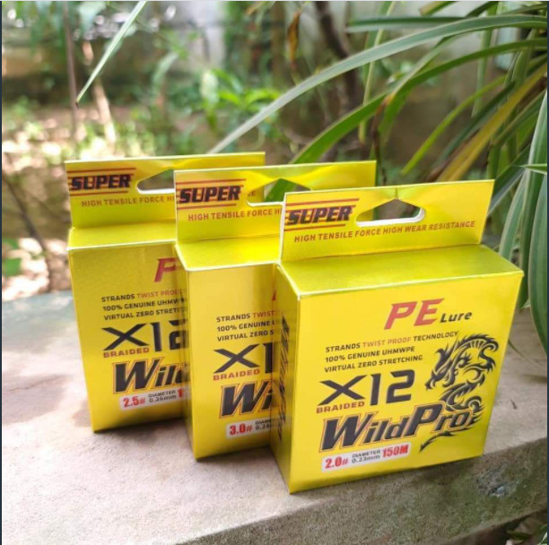 dù pe lure x12 wild pro 150m