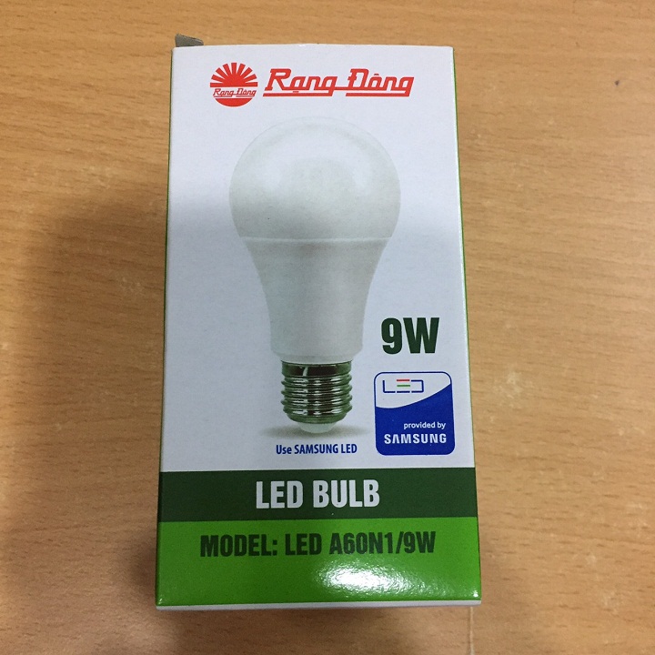 Bóng đèn led búp RẠNG ĐÔNG 9W Model A60N1/9W