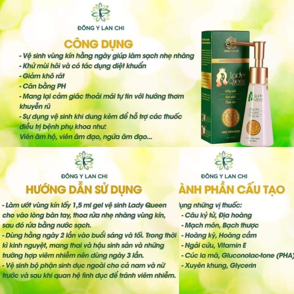 DUNG DICH VE SINH PHU NU -  Lady Queen Lan Chi |