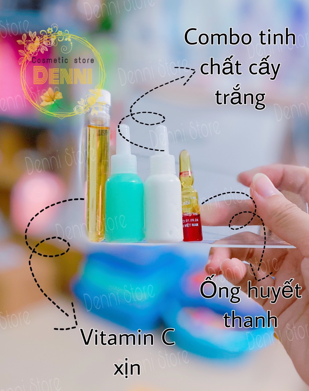Set kích trắng mạnh pha kem