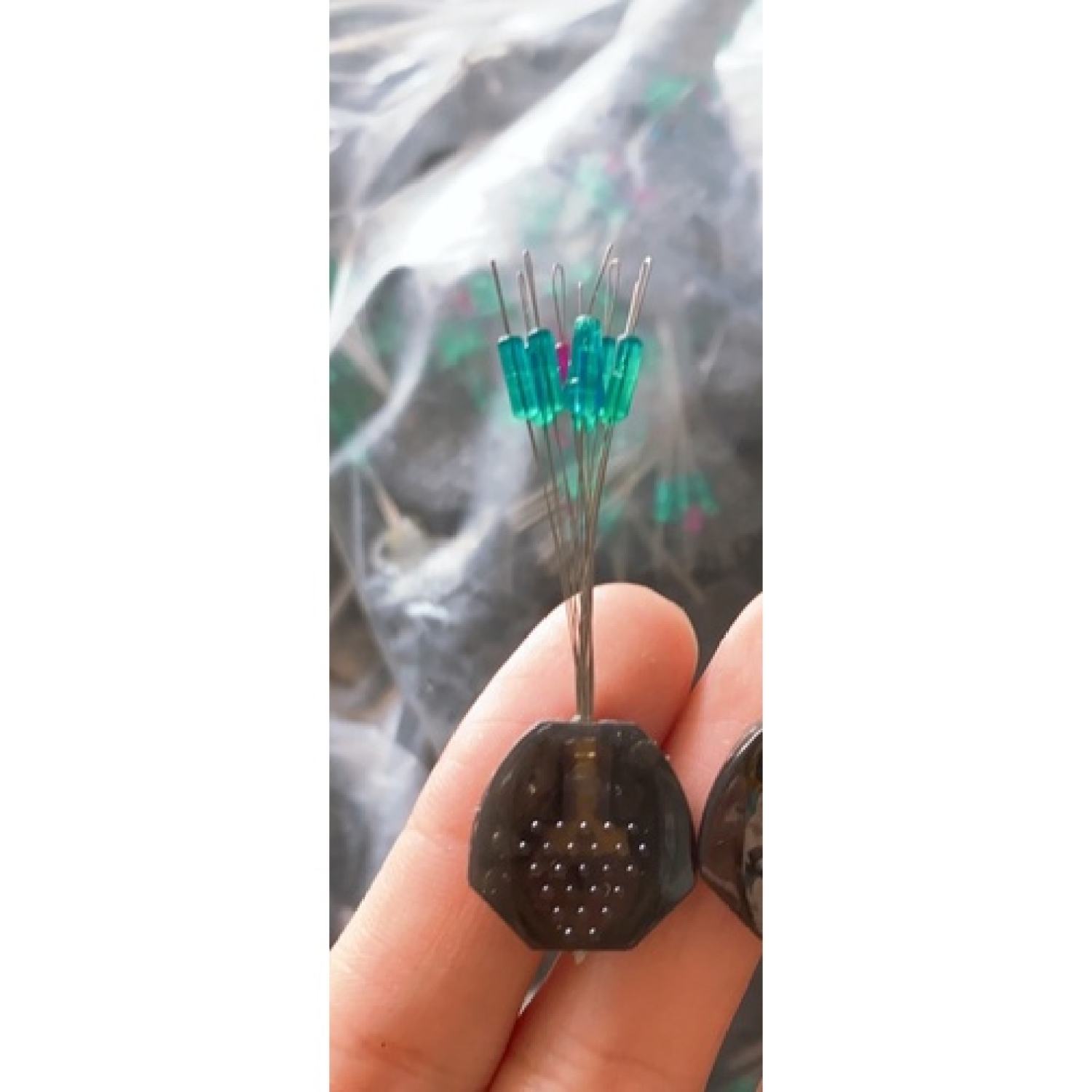 COMBO 10 VỈ HẠT CHẶN SILICON CAO CẤP. HẠT CHẶN PHAO CÂU ĐÀI