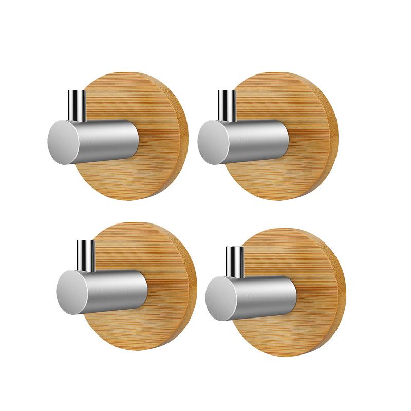 [Hcm]Super Sturdy Wooden Wall Hooks, Combo of 4 Hooks